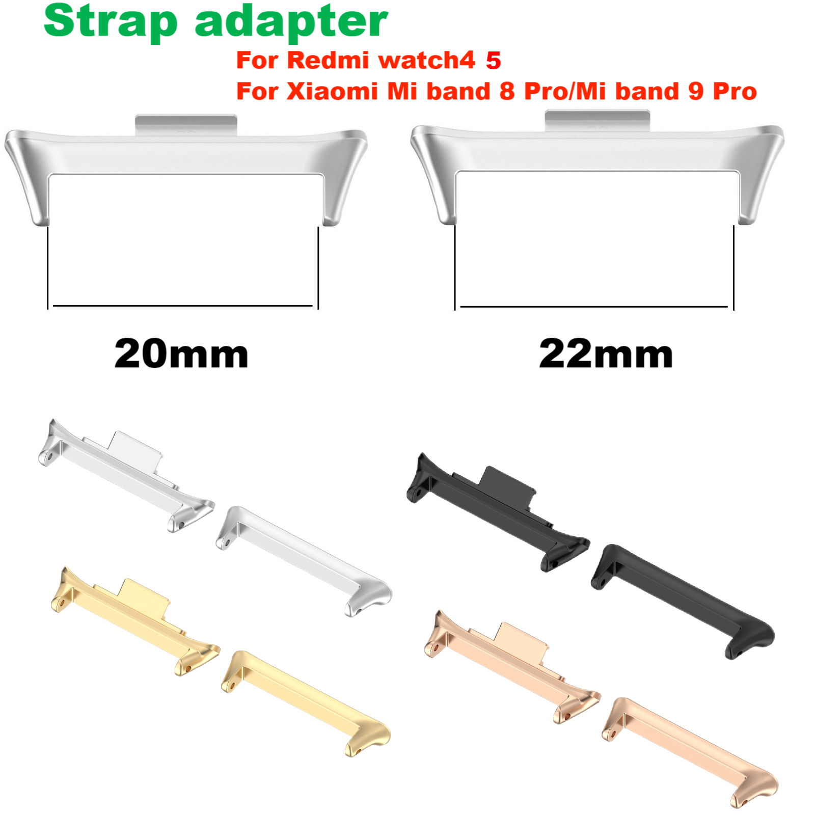 Xiaomi Smartwatch Accessories - 1 Par de Adaptadores para Conector