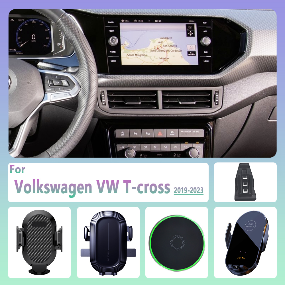 Magnetic Charging Stand - Para volkswagen vw t-cross 2019-2023 suporte