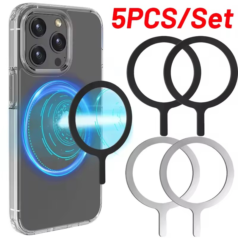 Magnetic Charging Stand - 5-1 peças Anel Adesivo para Carregamento