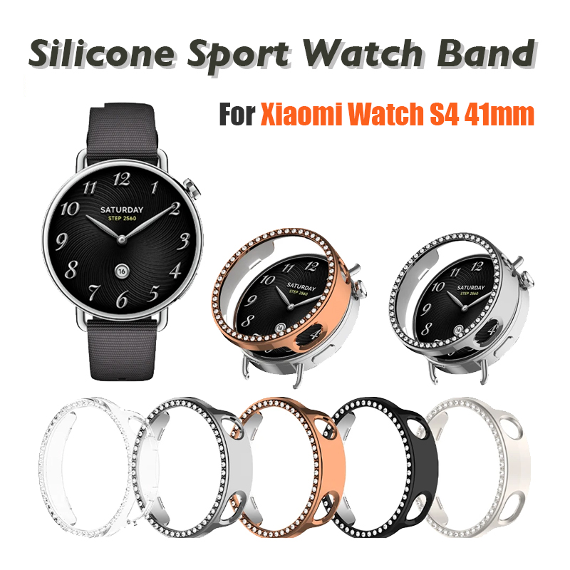 Xiaomi Smartwatch Accessories - Única fileira dril oco caso para