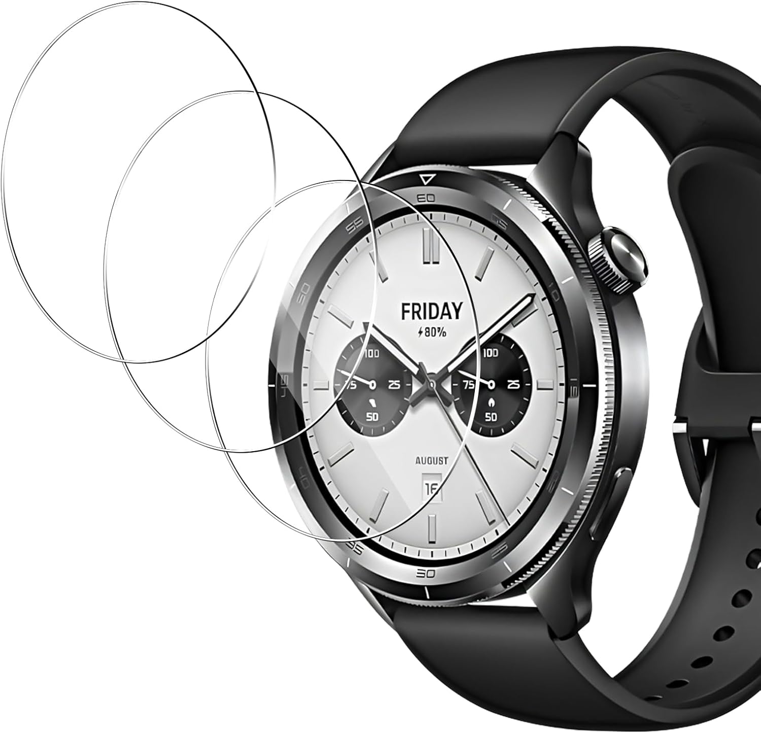 3 pçs protetor de tela de vidr - Xiaomi Smartwatch Accessories avaliação e preço