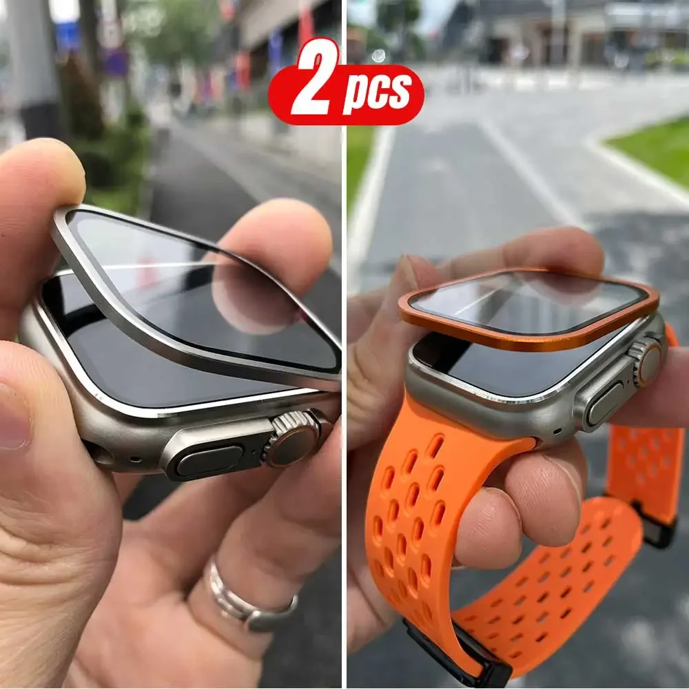 Moldura de metal de titânio pa - Apple Smartwatch Accessories avaliação e preço