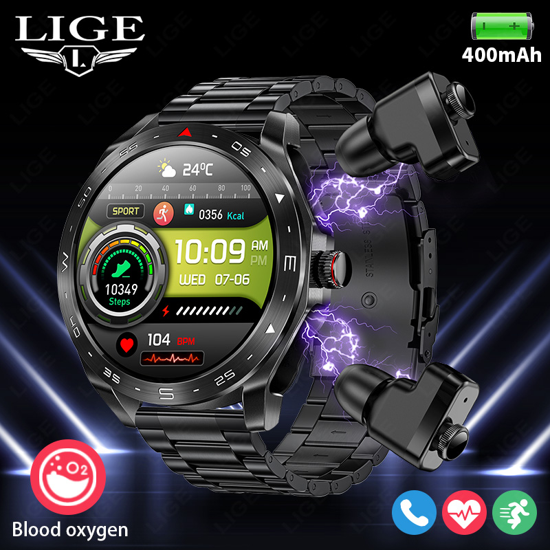 Smartwatch LIGE com Fones de O - Smartwatch Headset avaliação e preço