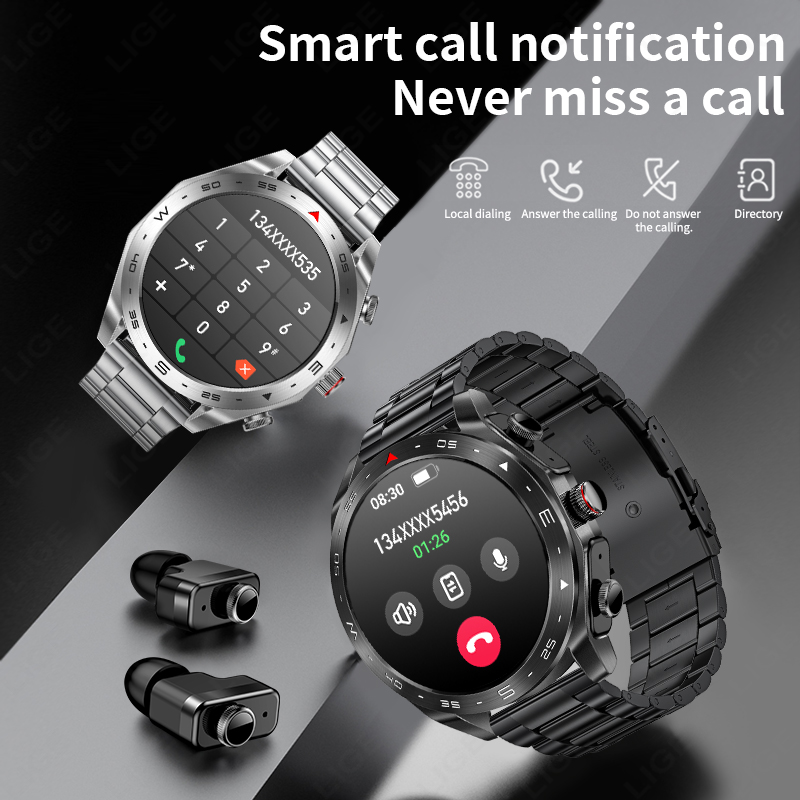 Smartwatch LIGE com Fones de O - Smartwatch Headset avaliação e preço