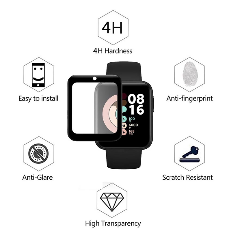 2 pçs vidro temperado para red - Xiaomi Smartwatch Accessories avaliação e preço