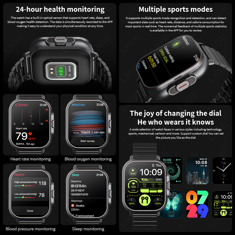 Nfc relógio inteligente tws 2- - Smartwatch Headset avaliação e preço