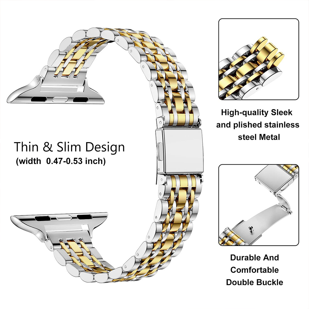 Pulseira de aço inoxidável par - Apple Smartwatch Accessories avaliação e preço