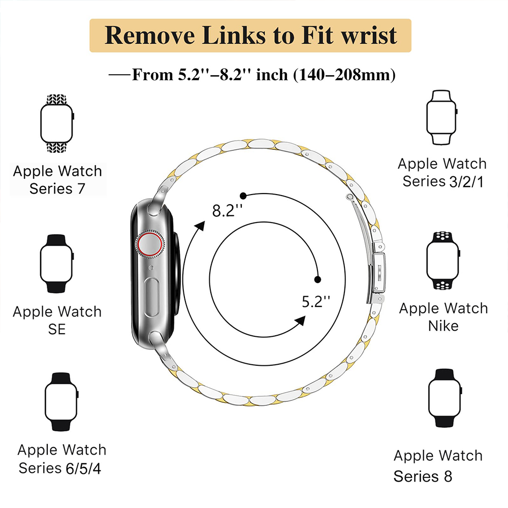Pulseira de aço inoxidável par - Apple Smartwatch Accessories avaliação e preço
